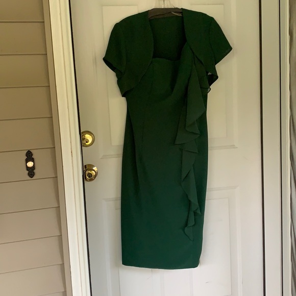 One Shouldered Ruffle Cocktail Dress - Picture 3 of 5